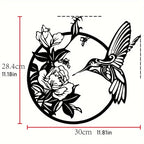Circular Hummingbird Wall Art Decor - House Of Avana