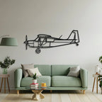 Citabria Explorer Metal Aircraft Wall Art - Ncp0536, side view - House Of Avana