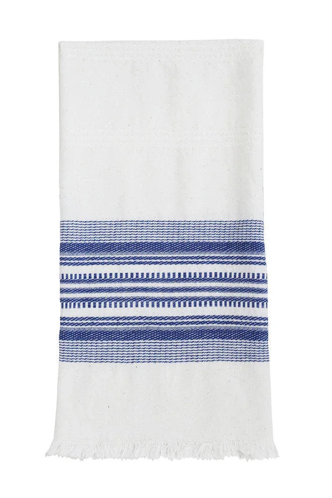 White & Blue Kitchen Towel Archive New York