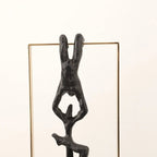 Retro Figure Ornament - Simple Metal Frame Gold | Mixed (Metal and) Figure Sculpture | product view 17 | Abstract home decor | House of Avana