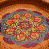 Double Handwoven Rattan Wicker Tray House Of Avana