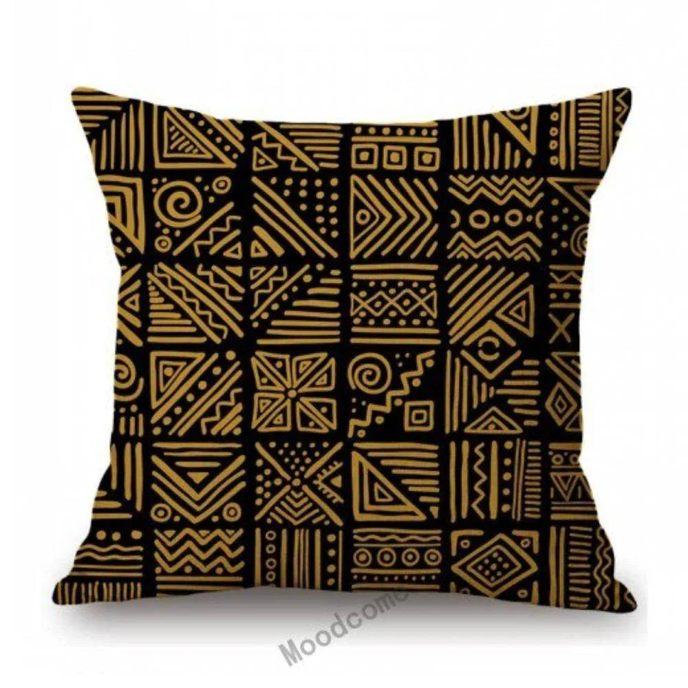 African Geometric Tribal Mud cloth Cushion Cover - House Of Avana