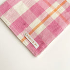 Abigail Bubblegum and Peach Plaid Coasters Archive New York