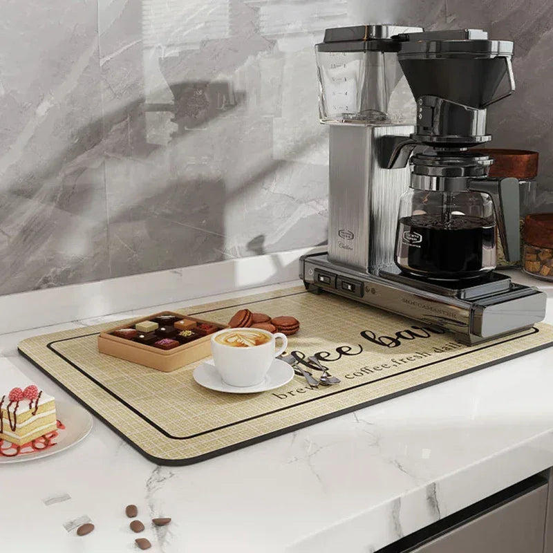 Coffee Mat - Super Absorbent Rubber