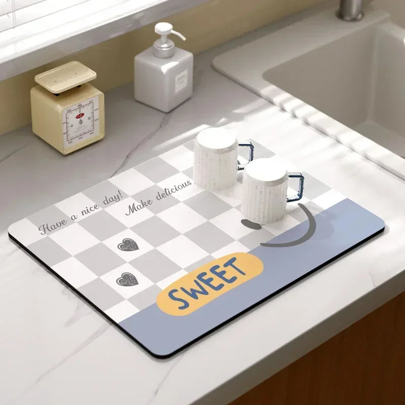 Coffee Mat - Super Absorbent Rubber