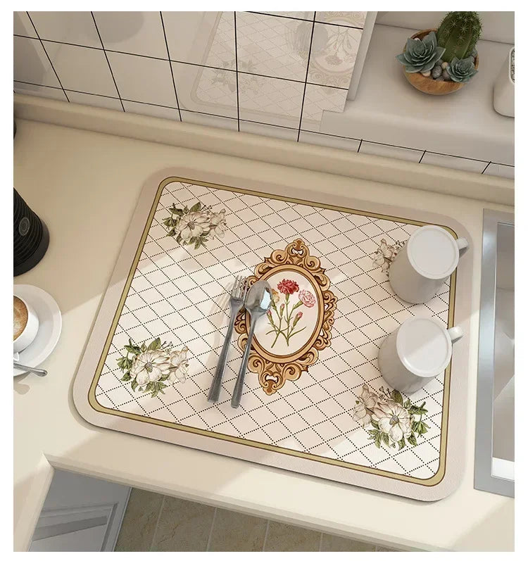 Coffee Mat - Super Absorbent Rubber