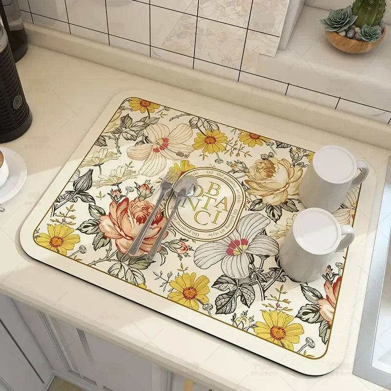 Coffee Mat - Super Absorbent Rubber