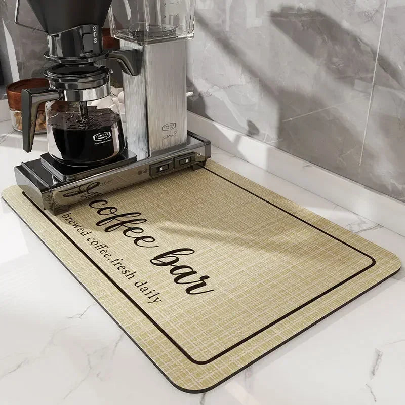 Coffee Mat - Super Absorbent Rubber