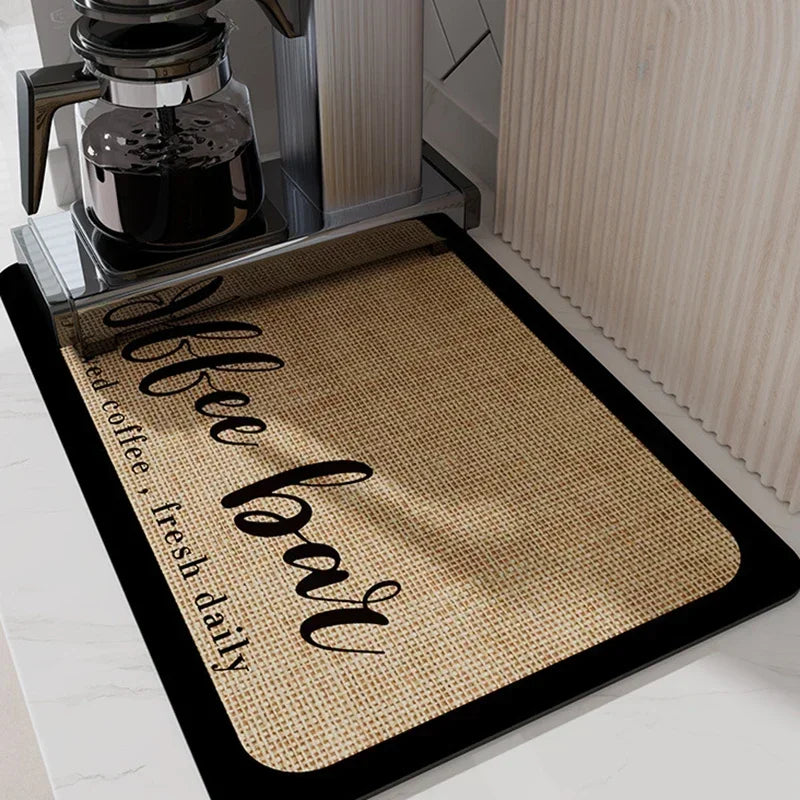 Coffee Mat - Super Absorbent Rubber