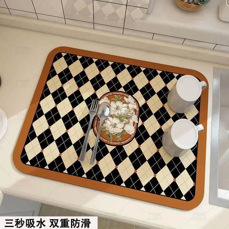 Coffee Mat - Super Absorbent Rubber