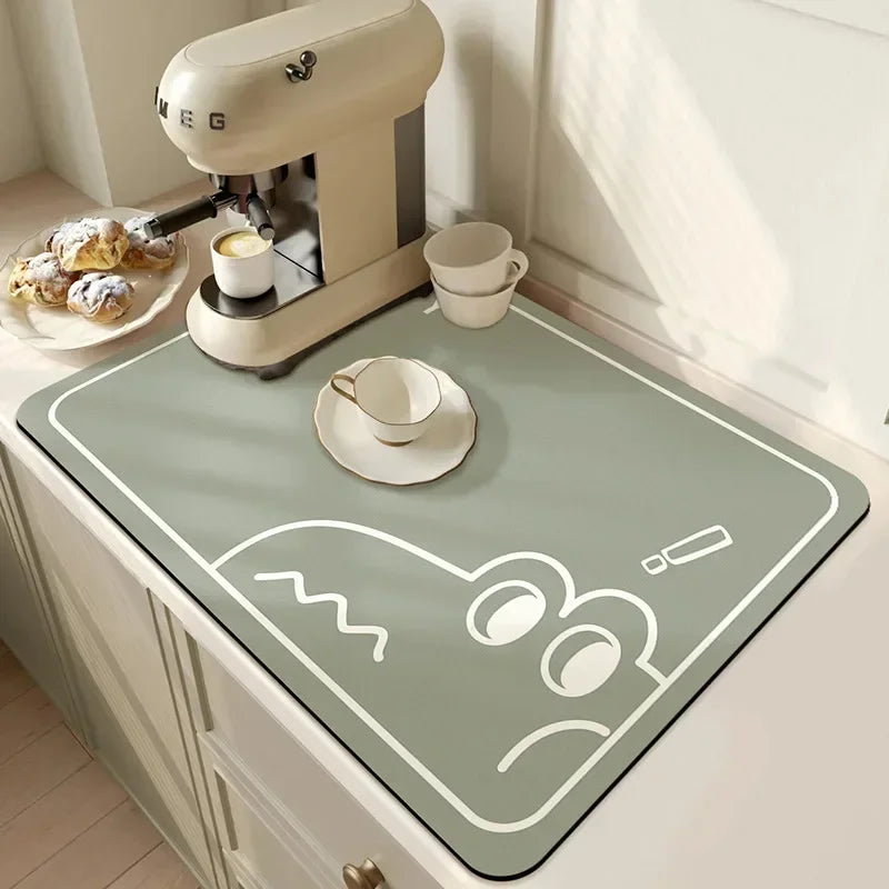 Coffee Mat - Super Absorbent Rubber