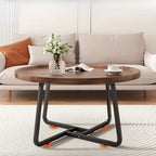 Luxury Round Coffee Table Set | Modern Minimalist Design for Living Room, Balcony & Bay Window | Space-Saving Modular Storage & Casual Coffee Table for Small Spaces House Of Avana [[SKU:HOA-COF-010]]