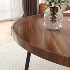 Luxury Round Coffee Table Set | Modern Minimalist Design for Living Room, Balcony & Bay Window | Space-Saving Modular Storage & Casual Coffee Table for Small Spaces House Of Avana [[SKU:HOA-COF-010]]