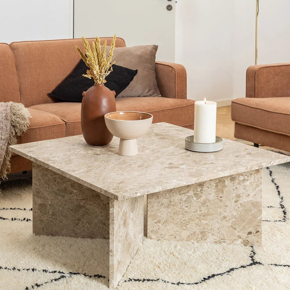 Vega Marble Coffee Table - Round, Square Or Rectangle in 3 Colour Variations House Of Avana