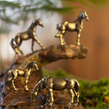 Vintage Brass Horse Figurine for Home Decor House Of Avana