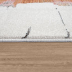 Colorful Area Rug Modern Art 3d Effect Cream, Blue, Yellow - House Of Avana