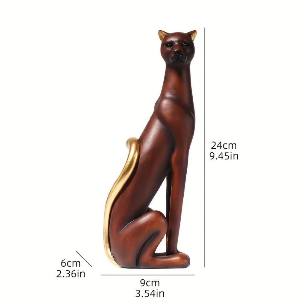 Cheetah Figurine - Colorful Water Transfer Print Animal Decor, product packaging - House Of Avana