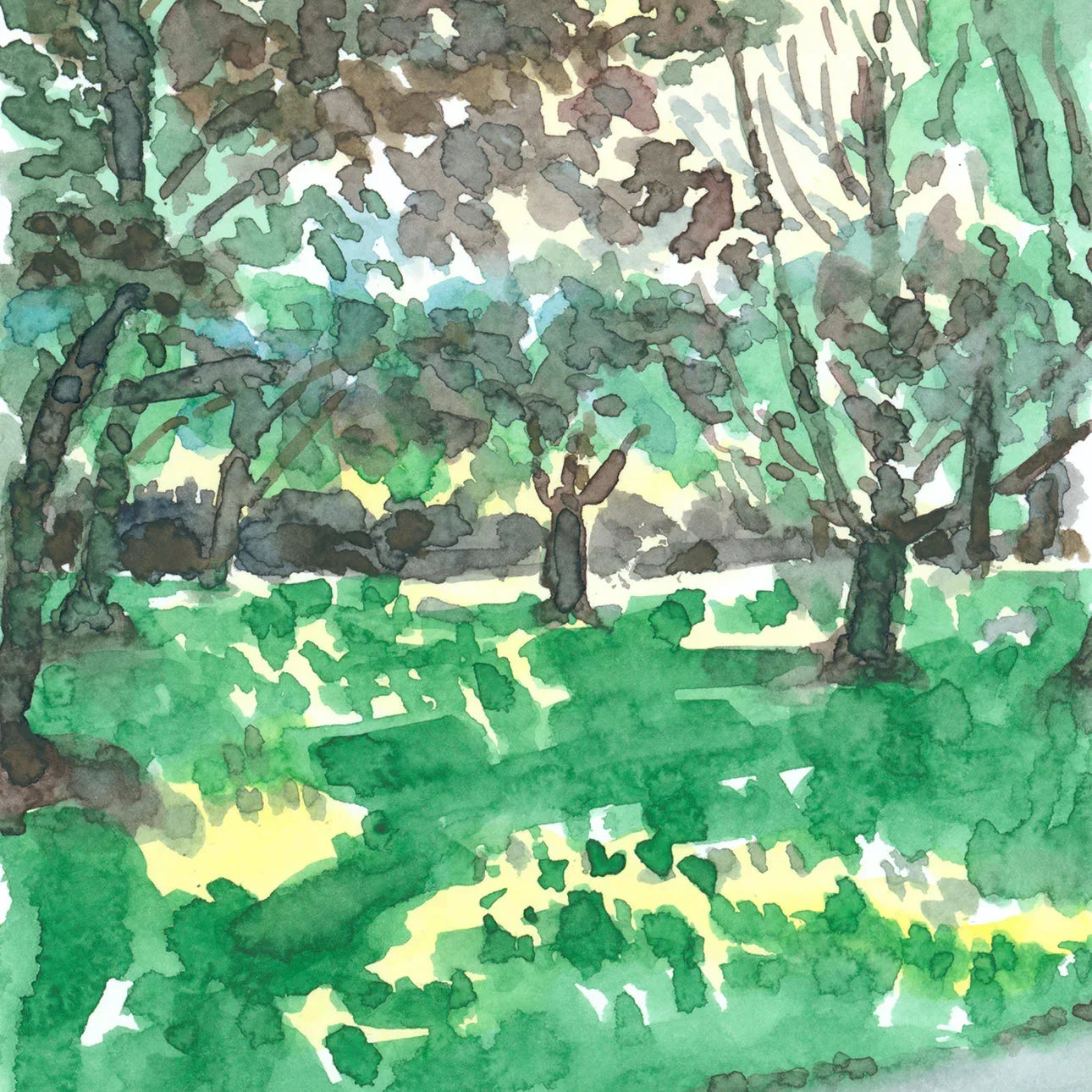 Come with Me, Vancouver, Botanical Garden, Watercolor Painting, front view - House Of Avana