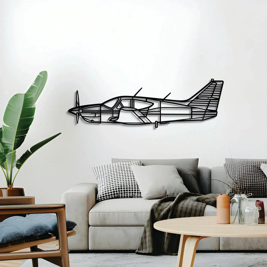 Commander 114a Metal Aircraft Wall Art - Ncp0541, back view - House Of Avana