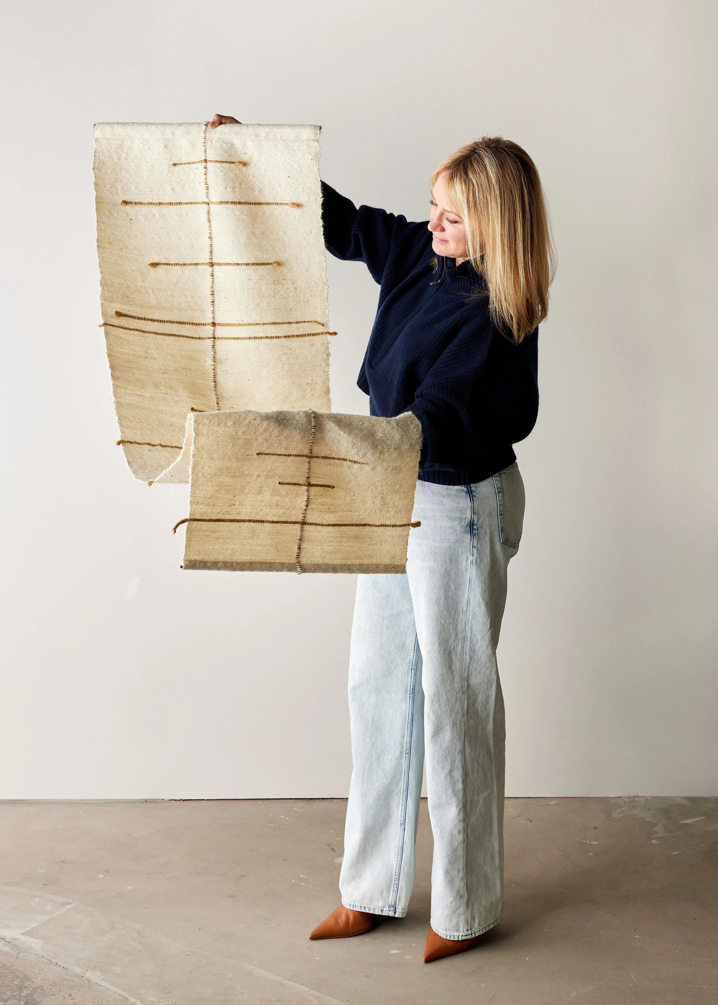 Compass Handwoven Cotton Wall Hanging Kanju Interiors