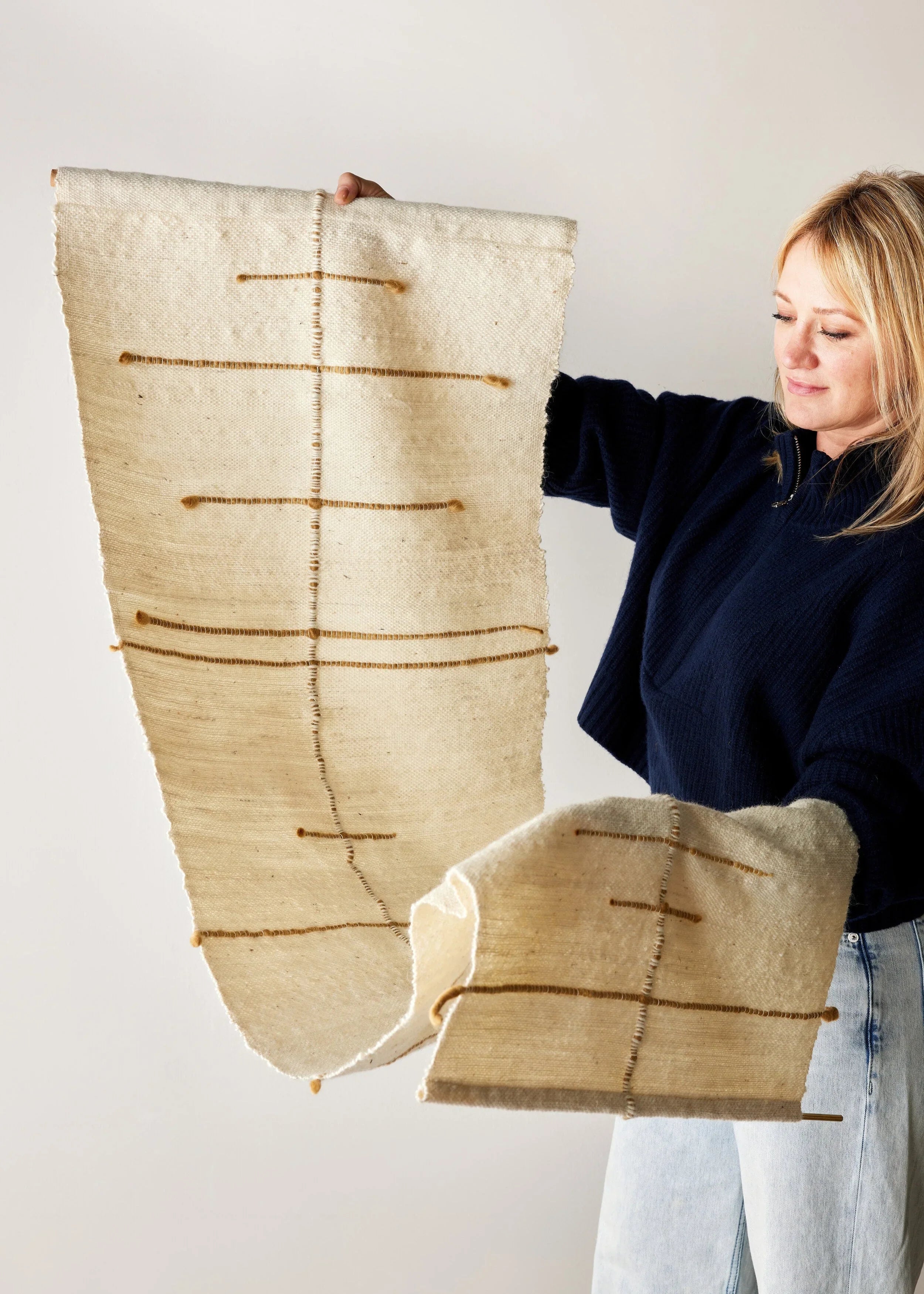 Compass Handwoven Cotton Wall Hanging Kanju Interiors