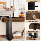63-inch Long Console Table, Industrial Style Sofa Table, Entrance Hall Corridor Table Decoration, Living... - House Of Avana