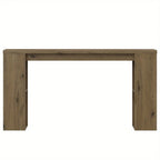 Royalcraft Extra Long 63'' Farmhouse Console Table with Storage - Solid Hardwood Modern Entryway Sofa Table, Tall Narrow Hallway Table with Natural Wood Finish, Easy Assembly for Living Room, Foyer, Behind Couch - Rustic Mode House Of Avana