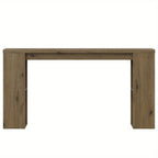 Royalcraft Extra Long 63'' Farmhouse Console Table with Storage - Solid Hardwood Modern Entryway Sofa Table, Tall Narrow Hallway Table with Natural Wood Finish, Easy Assembly for Living Room, Foyer, Behind Couch - Rustic Mode House Of Avana [[SKU:HOA-CON-005]]