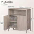 Gray, Console Table with Storage And Adjustable Shelves, Farmhouse Console Table with Storage, Sofa Table Behind The Sofa, Suitable for Entryway, Foyer, Hallway House Of Avana [[SKU:HOA-CON-006]]