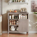 Gray, Console Table with Storage And Adjustable Shelves, Farmhouse Console Table with Storage, Sofa Table Behind The Sofa, Suitable for Entryway, Foyer, Hallway House Of Avana [[SKU:HOA-CON-006]]