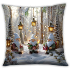 Cotton Christmas Pillow Covers, Santa Claus Pattern, Nordic Style Home Decor - House Of Avana