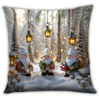 Cotton Christmas Pillow Covers, Santa Claus Pattern, Nordic Style Home Decor - House Of Avana [[SKU:HOA-CUS-019]]