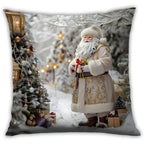 Cotton Christmas Pillow Covers, Santa Claus Pattern, Nordic Style Home Decor - House Of Avana