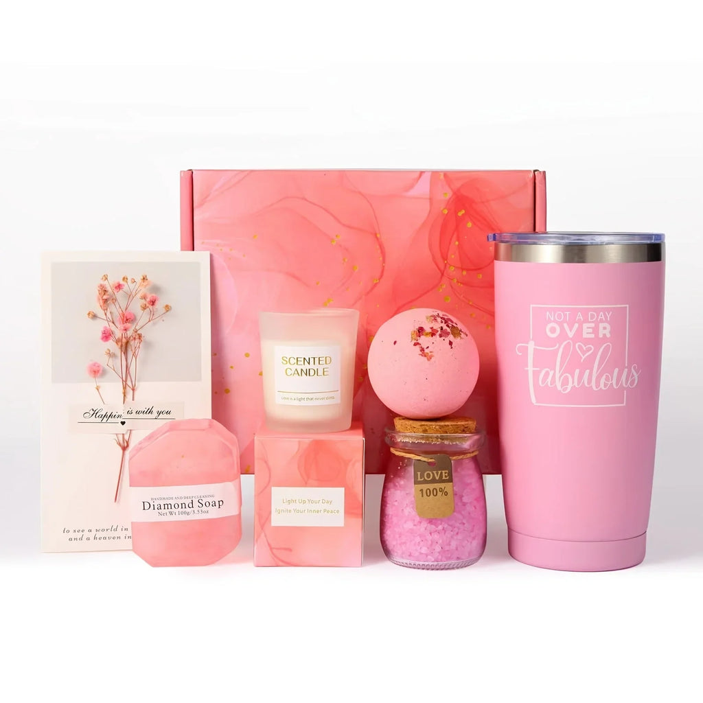 Cotton Spa Gift Set with Rejuvenating Essentials, front view - House Of Avana