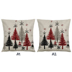Cotton Throw Covers, Beige Snowflake Design, 40.64x45.72 Cm Single-sided Printed Pink and White - House Of Avana