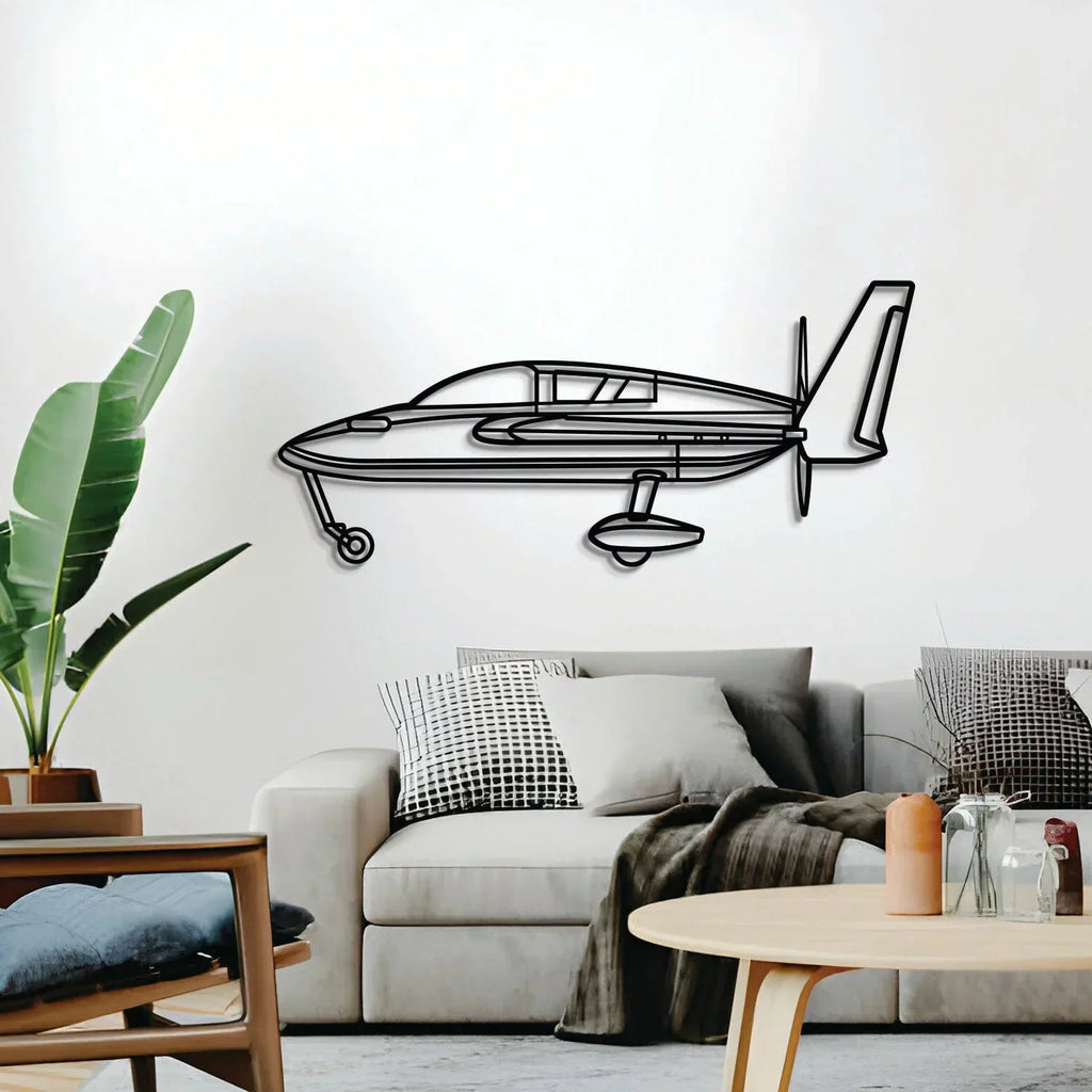 Cozy Mark Iv Metal Aircraft Wall Art - Ncp0542, back view - House Of Avana