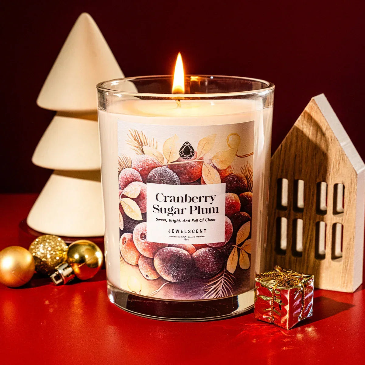 Cranberry Sugar Plum 18oz Home Jewelry Candle JewelScent