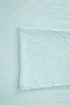 Organic Crashing Sea Waves Bamboo Cotton Blend Crib Sheet Cradle Comforts Co.