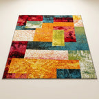 Modern Geometric Plush Ultra-Soft Multi-Use Rug