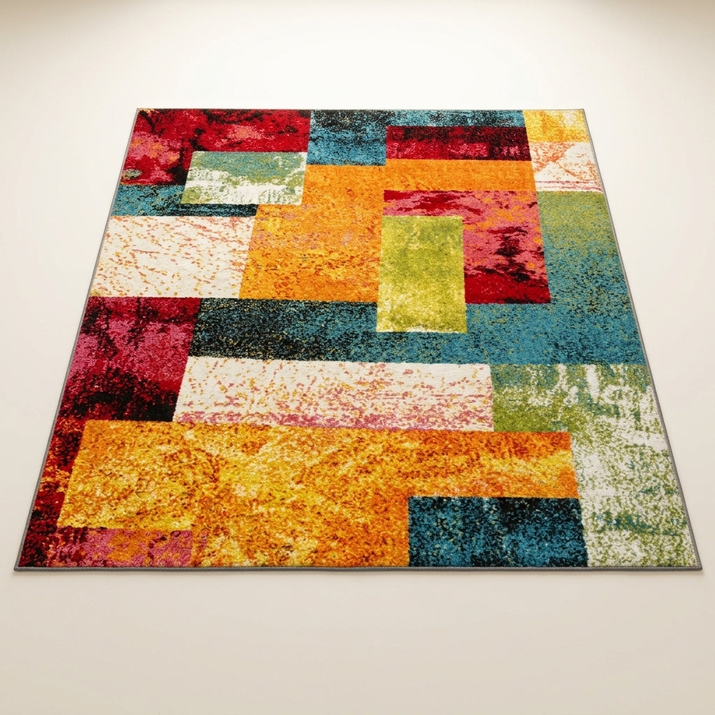 Modern Geometric Plush Ultra-Soft Multi-Use Rug