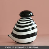 Creative Home Decor Animal Figurines bird black House Of Avana