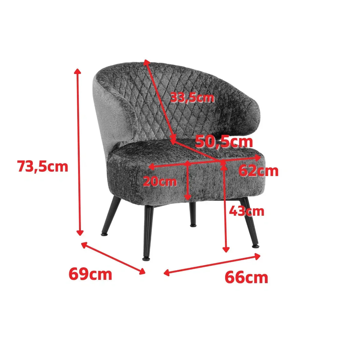 Faux Leather Suede Brown Guistina Accent Chair House Of Avana