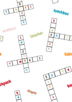 Crossword-Puzzle Printed Canopy PushpLinen