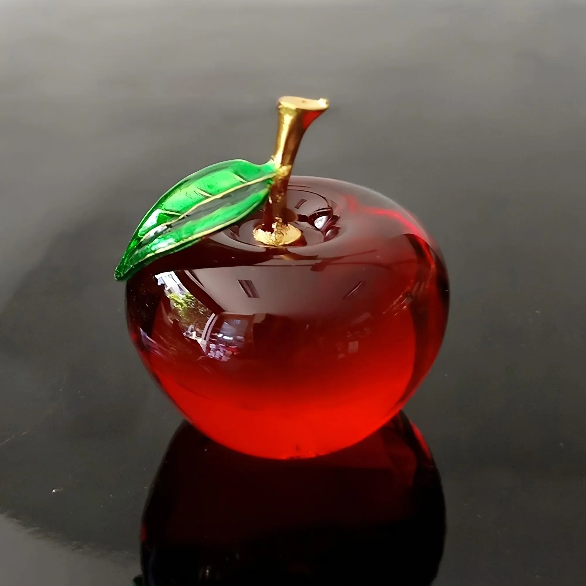 [Crystal Apple | Creative] Crystal Apple | Creative Gift, Handmade Holiday Decor, Ornament for Vehicle And Home - 1pc House Of Avana