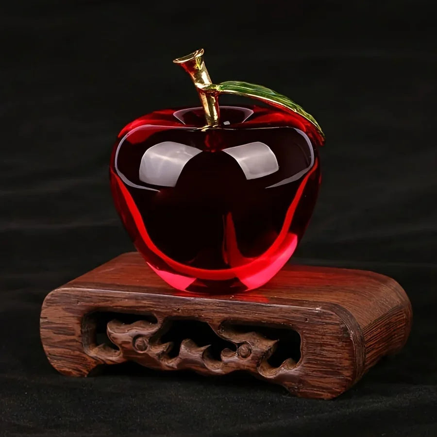 [Crystal Apple | Creative] Crystal Apple | Creative Gift, Handmade Holiday Decor, Ornament for Vehicle And Home - 1pc House Of Avana