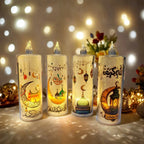 Crystal Electronic Candle Lights - Battery-Powered LED