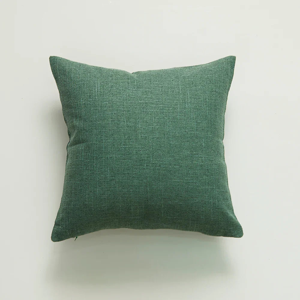 Solid Color Hemp Tassel Cushion Cover For Home Decor - House Of Avana