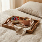 House of Avana Rectangular Mango Wood Serving Tray Large
