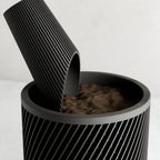 Cylindrical Soil Scoop, angled view - House Of Avana