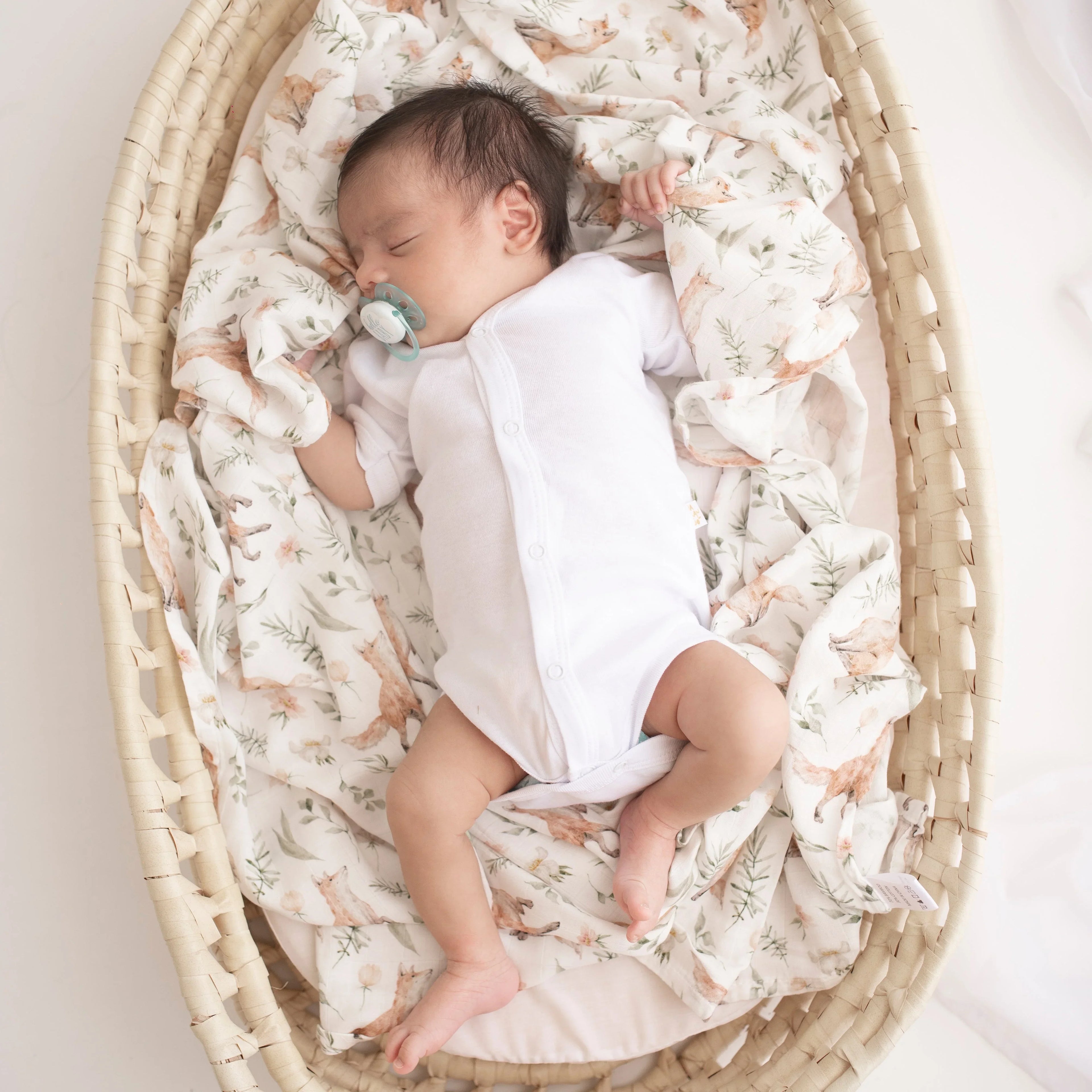 Muslin Swaddle Blankets - Soft Breathable Baby Swaddle Wrap, Bamboo Viscose & Cotton Receiving Blankets for Newborns, 2-Pack Porto Boutique